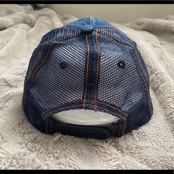 Genuine dark blue kustommade distressed Von Dutch hat - Picture 4 of 5